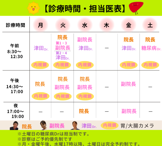 2025年11月 外来担当カレンダー
